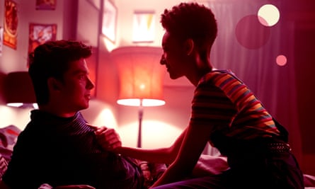 Asa Butterfield and Patricia Allison in Sex Education.