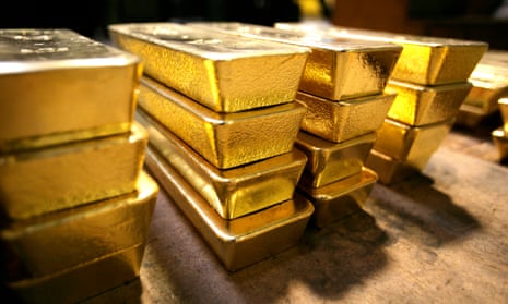 Gold bars from a plant in southern Switzerland.