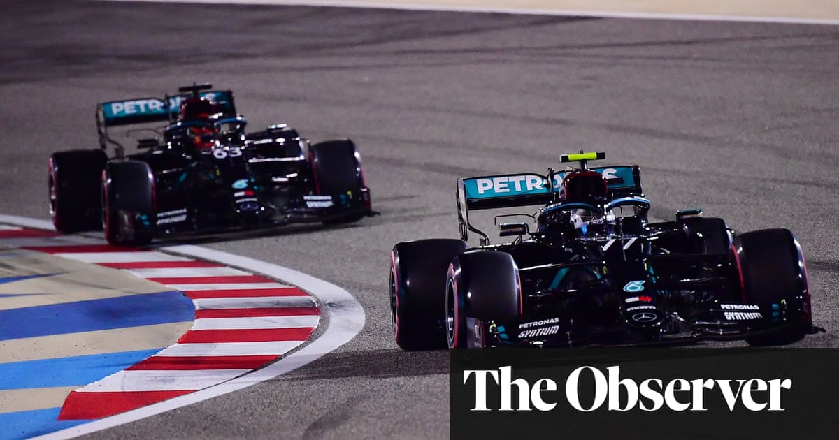 George Russell pipped for Sakhir F1 GP pole by Valtteri Bottas