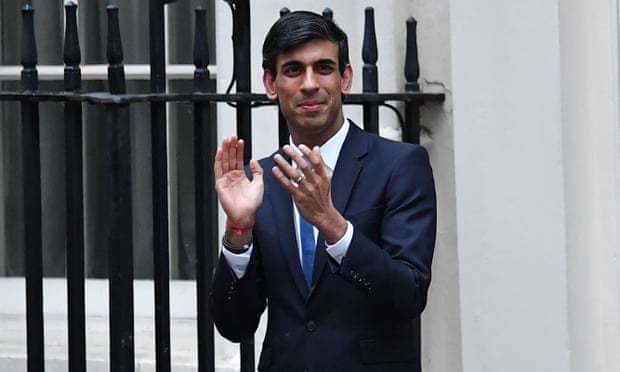 Rishi Sunak clapping for care workers outside 11 Downing Street last week.
