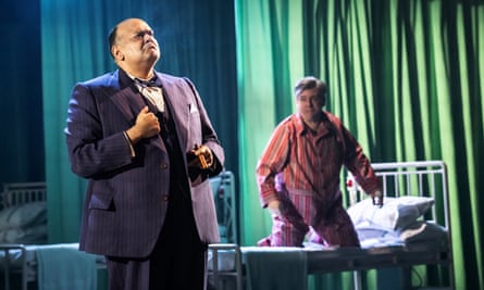 Personal and political … Tony Jayawardena as Winston Churchill with Sheen as Bevan in Nye.