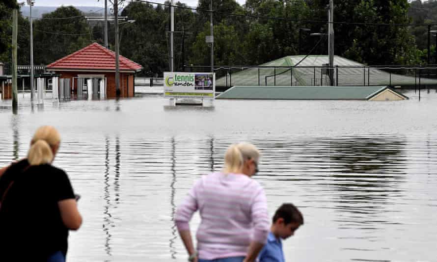 Camden tennis courts underwater