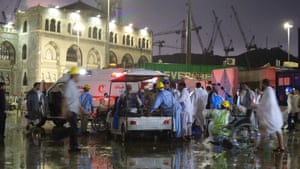 Search and rescue teams and medical workers from the Saudi Red Crescent have been sent to the scene.