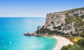 Beautiful Cala Luna beach, Sardinia island, Italy<br>Bay near Cala Gonone village. Famous landmark and travel touristic destination in Europe