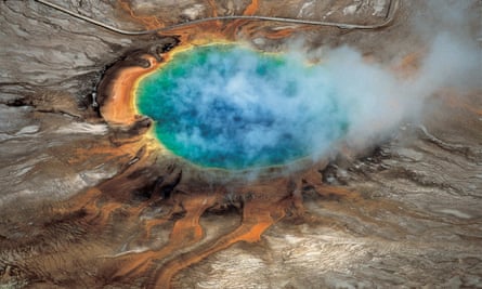 Yellowstone national park’s Grand Prismatic hot spring.