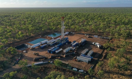 Gas exploration well in the Beetaloo Basin, Northern Territory. ‘We have gas coming out of our ears.’