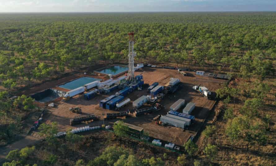 Puits d'exploration Carpentaria-1 d'Empire Energy sur son site gazier du bassin de Beetaloo.