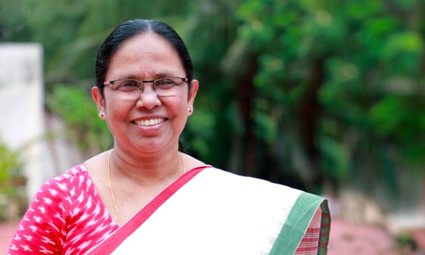 KK Shailaja, health minister for Kerala, India