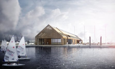 Artist’s impression of the sailing and boating centre