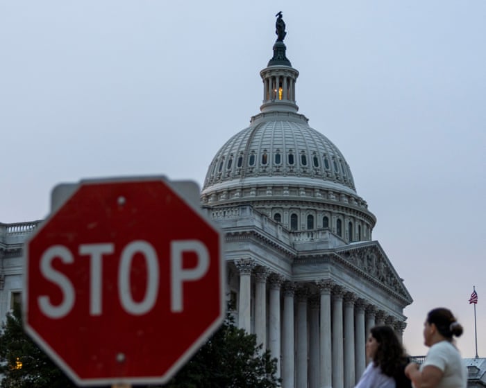Republicans and Democrats blame each other as US government shuts down – video