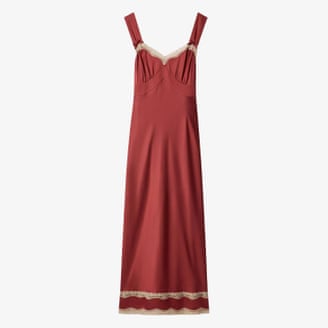 Rixo Lucie satin midi dress.