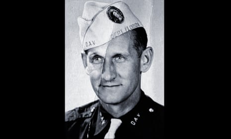 black and white picture of man in uniform