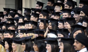 Graduates in mortar boards