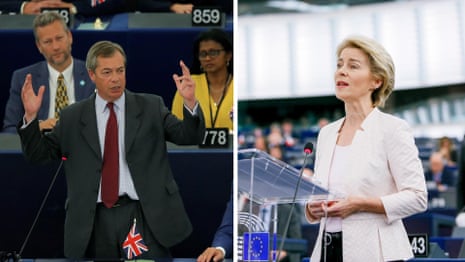 Ursula von der Leyen booed by Brexit party MEPs over Brexit extension – video