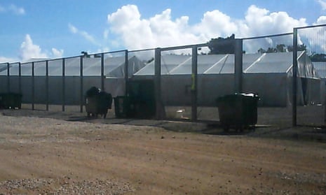 Immigration detention camp in Nauru.
