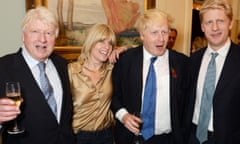 "The Churchill Factor: How One Man Made History" by Boris Johnson - Book Launch Party<br>LONDON, ENGLAND - OCTOBER 22: (L to R) Stanley Johnson, Rachel Johnson, Mayor of London Boris Johnson and Jo Johnson attend the launch of Boris Johnson's new book "The Churchill Factor: How One Man Made History" at Dartmouth House on October 22, 2014 in London, England. (Photo by David M. Benett/Getty Images)
