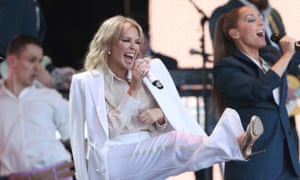 Kylie Minogue at Glastonbury festival, 30 June 2019.