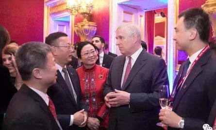 Yang Tengbo seen with Prince Andrew