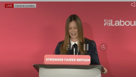 Jade Botterill speaking before Starmer