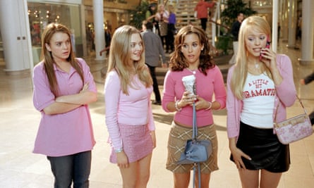 Lindsay Lohan, Amanda Seyfried, Lacey Chabert and Rachel McAdams in Mean Girls.