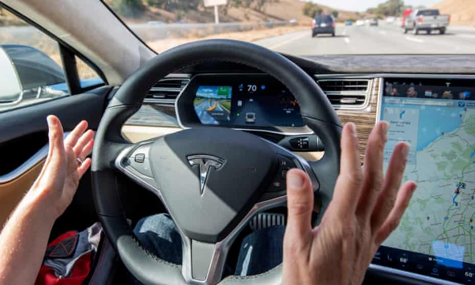 Tesla self-driving car