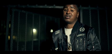 Drakeo in the video for the song Chunky Monkey.