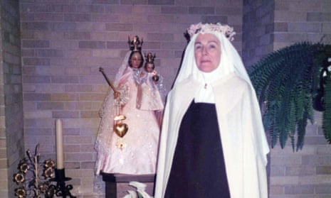 Getting into the habit: Ann Russell Miller in her new life as Sister Mary Joseph, 1990.