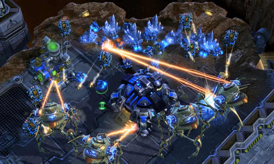A screenshot from StarCraft II, one of the most popular eSports in the world.