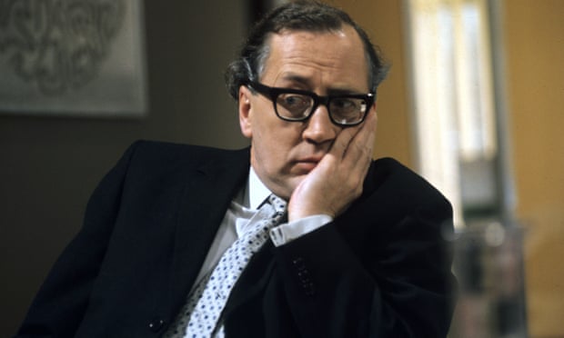 Bernard Hepton as a flustered press officer in Philip Mackie’s TV satire The Organisation, 1972.