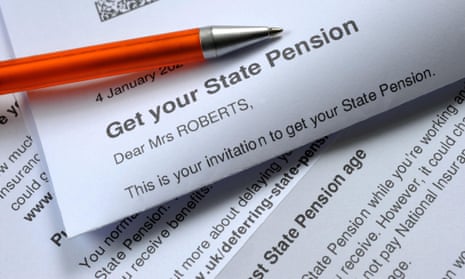 Letter inviting someone to claim state pension