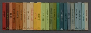 Observer Books photographed by artist Mark Vessey