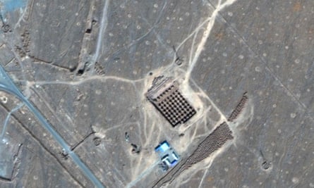 This handout satellite image provided by Maxar Technologies on 8 January shows an overview of Iran’s Fordow Fuel Enrichment Plant, northeast of the Iranian city of Qom.