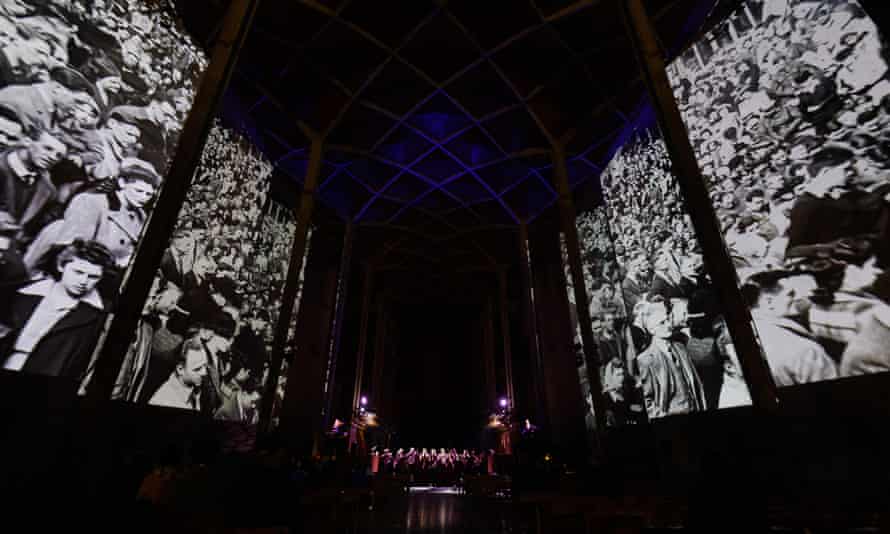 Dialogue between past and present … the performance in the new cathedral.