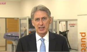 Philip Hammond on Sky News.