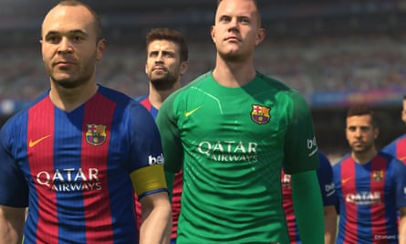 PES 2017 has Barcelona among its official team licenses but a lot of sides are present with fictitious names and kits