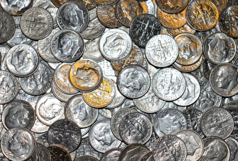 a pile of dimes