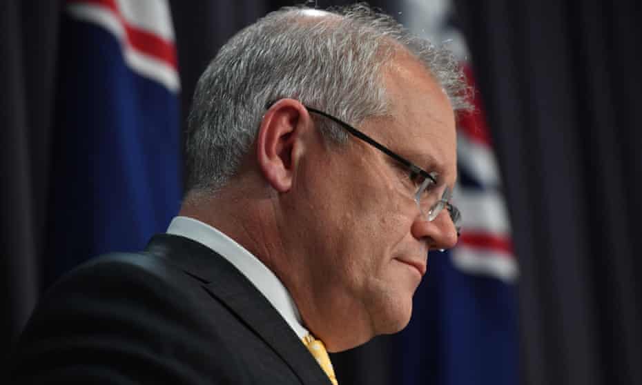 Scott Morrison during a press conference on Tuesday night