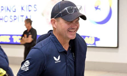 England coach Matthew Mott arrives in Melbourne, where weather is expected to impact Sunday’s final.