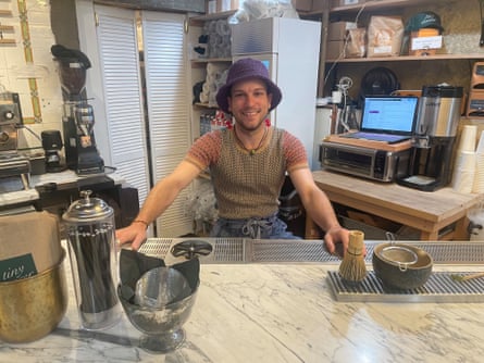 Wyatt, who works at a coffee shop located in the subway.