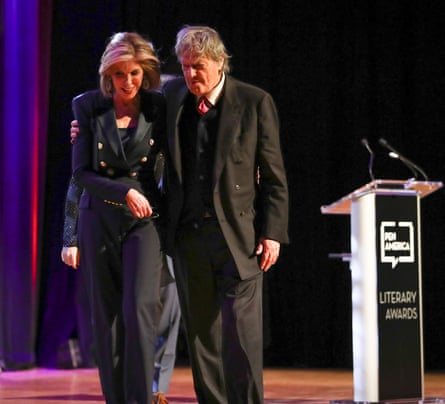 Christine Baranski and Tom Stoppard at the 2020 PEN America literary awards in New York.