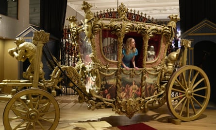 A reproduction of the gold state coach
