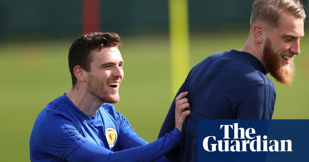Scotland’s Oli McBurnie told to make amends for video by sinking Russia