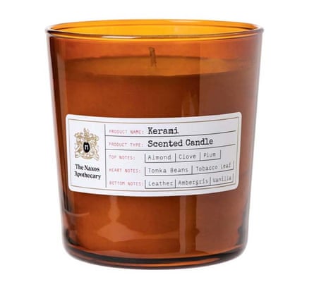 Kerami scented candle in amber jar