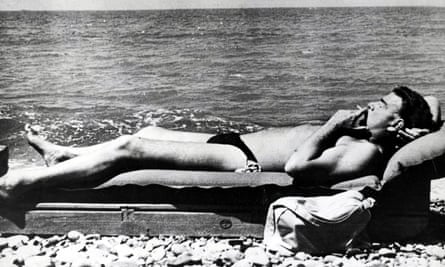 Making waves … Guy Burgess relaxes on a Black Sea beach. Photograph: Popperfoto/Getty Images