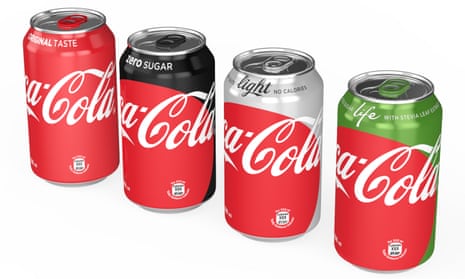 Coca-Cola's new-look range of cans