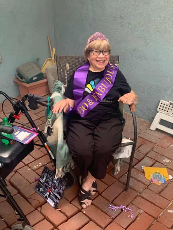 At her 80th birthday.