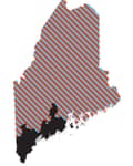 map of Maine’s second congressional district