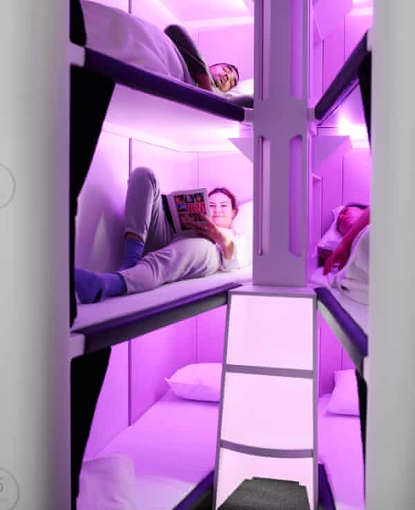 The new Air NZ ‘Skynest’ sleep pods.