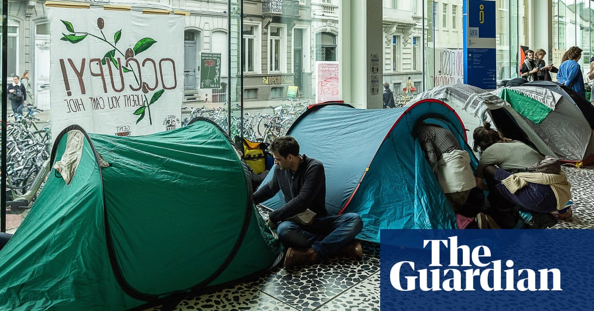 Ghent students occupy university building in climate and Gaza protest | Belgium