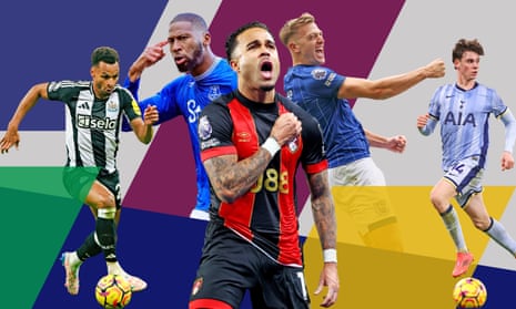 Jacob Murphy, Beto, Justin Kluivert, Liam Delap and Archie Gray